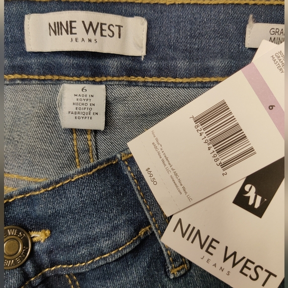 NWT Nine West Gramercy Mini boot jeans size 6 - Picture 3 of 3